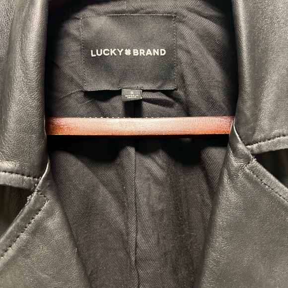 Fine detail Lamb Skin Leather Jacket from Lucky Brand. - Picture 2 of 6